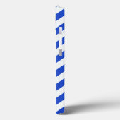 Royal Blue Combination Stripes van Shirley Taylor Case-Mate iPhone Case (Achterkant / Links)