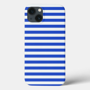 Royal Blue Combination Stripes van Shirley Taylor iPhone 13 Hoesje