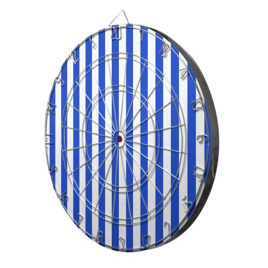 Royal Blue Combination Stripes van Shirley Taylor Dartbord (Voorkant Rechts)