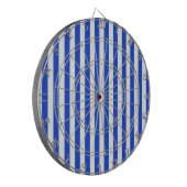 Royal Blue Combination Stripes van Shirley Taylor Dartbord (Voorkant Links)