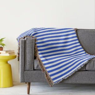 Royal Blue Combination Stripes van Shirley Taylor Deken