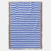 Royal Blue Combination Stripes van Shirley Taylor Deken (Voorkant Verticaal)