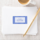 Royal Blue Combination Stripes van Shirley Taylor Etiket (Insitu)