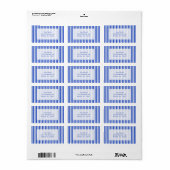 Royal Blue Combination Stripes van Shirley Taylor Etiket (Full Sheet)
