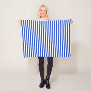 Royal Blue Combination Stripes van Shirley Taylor Fleece Deken