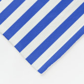 Royal Blue Combination Stripes van Shirley Taylor Fleece Deken (Hoek)