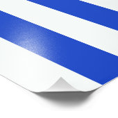 Royal Blue Combination Stripes van Shirley Taylor Foto Afdruk (Hoek)