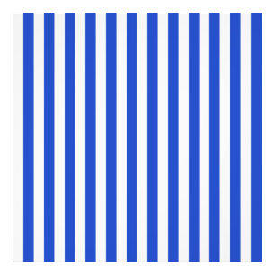 Royal Blue Combination Stripes van Shirley Taylor Foto Afdruk