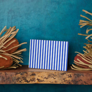 Royal Blue Combination Stripes van Shirley Taylor Fotoplaat