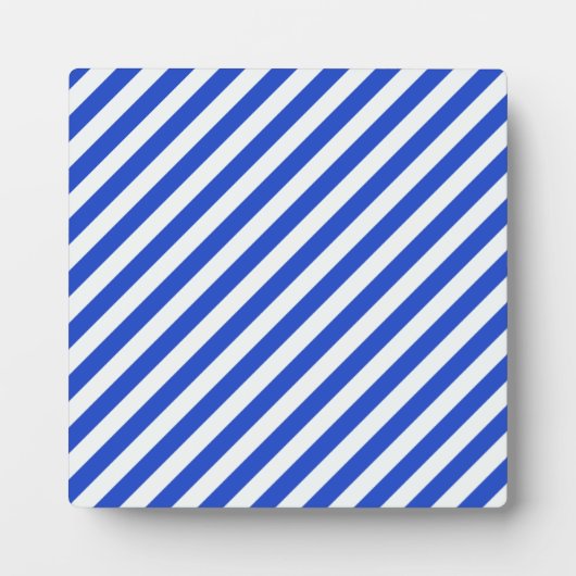 Royal Blue Combination Stripes van Shirley Taylor Fotoplaat (Voorkant)