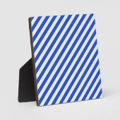 Royal Blue Combination Stripes van Shirley Taylor Fotoplaat (Voorkant)