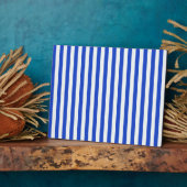 Royal Blue Combination Stripes van Shirley Taylor Fotoplaat (Zijkant)