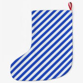Royal Blue Combination Stripes van Shirley Taylor Grote Kerstsok (Achterkant)