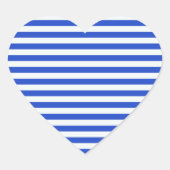 Royal Blue Combination Stripes van Shirley Taylor Hart Sticker (Voorkant)