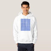 Royal Blue Combination Stripes van Shirley Taylor Hoodie (Voorkant volledig)