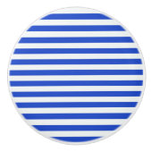Royal Blue Combination Stripes van Shirley Taylor Keramische Knop (Voorkant)