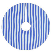 Royal Blue Combination Stripes van Shirley Taylor Kerstboom Rok (Voorkant)