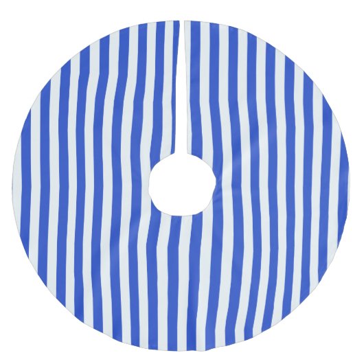 Royal Blue Combination Stripes van Shirley Taylor Kerstboom Rok (Voorkant)