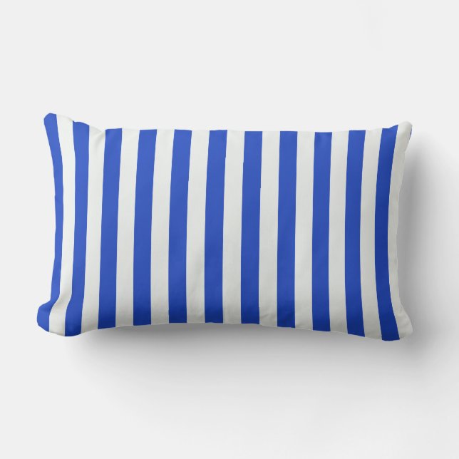 Royal Blue Combination Stripes van Shirley Taylor Kussen (Voorkant)