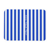 Royal Blue Combination Stripes van Shirley Taylor Magneet (Horizontaal)
