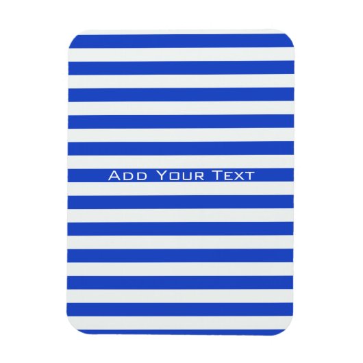 Royal Blue Combination Stripes van Shirley Taylor Magneet (Verticaal)