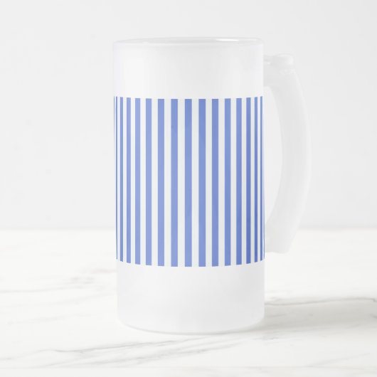 Royal Blue Combination Stripes van Shirley Taylor Matglas Bierpul (Voorkant rechts)