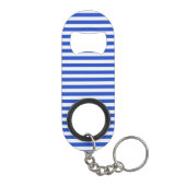 Royal Blue Combination Stripes van Shirley Taylor Mini Flessenopener (Achterkant)