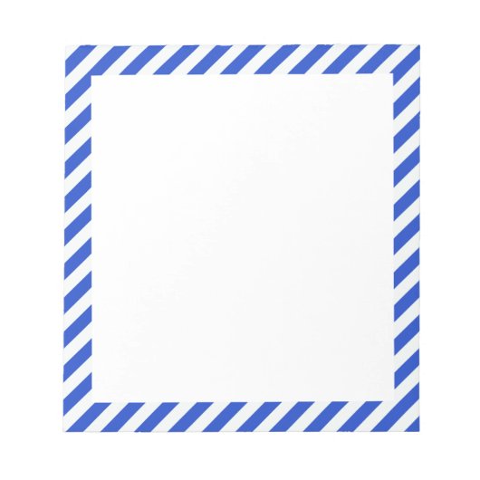 Royal Blue Combination Stripes van Shirley Taylor Notitieblok (Voorkant)