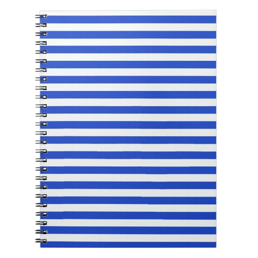 Royal Blue Combination Stripes van Shirley Taylor Notitieboek (Voorkant)
