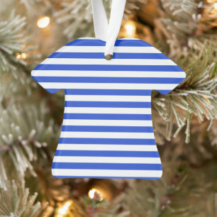 Royal Blue Combination Stripes van Shirley Taylor Ornament