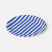 Royal Blue Combination Stripes van Shirley Taylor Papieren Bordje (Gekanteld)