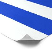 Royal Blue Combination Stripes van Shirley Taylor Poster (Hoek)