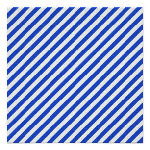 Royal Blue Combination Stripes van Shirley Taylor Poster