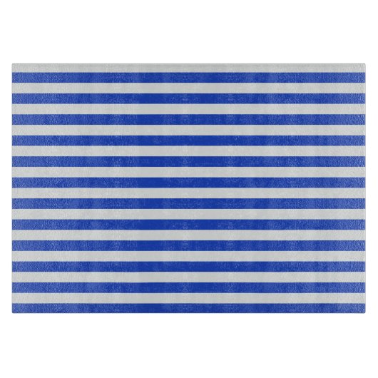 Royal Blue Combination Stripes van Shirley Taylor Snijplank (Voorkant)