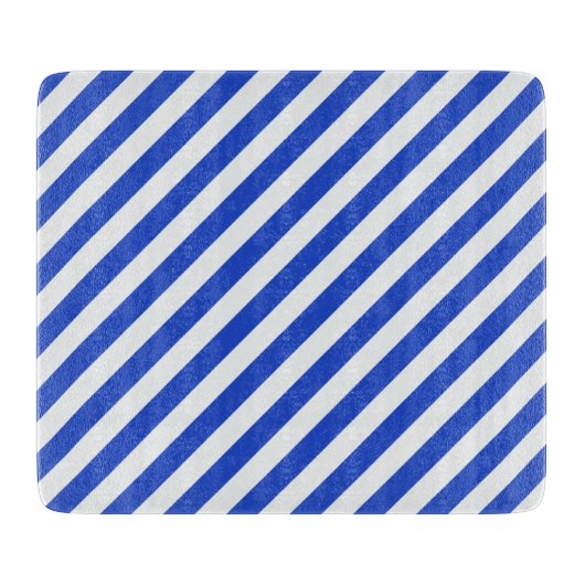 Royal Blue Combination Stripes van Shirley Taylor Snijplank (Voorkant)