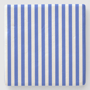 Royal Blue Combination Stripes van Shirley Taylor Stenen Onderzetter