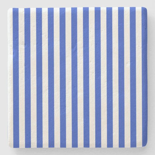Royal Blue Combination Stripes van Shirley Taylor Stenen Onderzetter (Voorkant)
