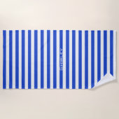 Royal Blue Combination Stripes van Shirley Taylor Strandlaken (Voorkant)