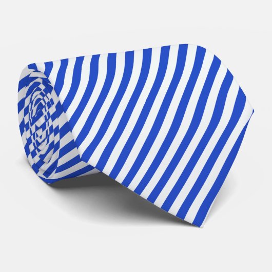 Royal Blue Combination Stripes van Shirley Taylor Stropdas (Opgerold)