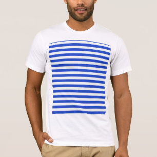 Royal Blue Combination Stripes van Shirley Taylor T-shirt