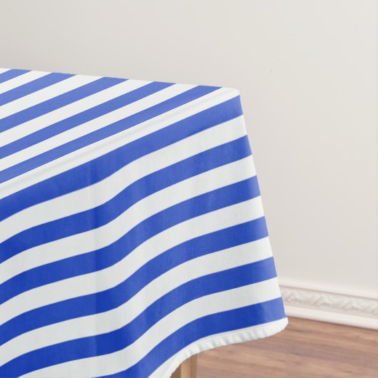 Royal Blue Combination Stripes van Shirley Taylor Tafelkleed (Voorbeeld)