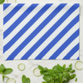 Royal Blue Combination Stripes van Shirley Taylor Theedoek (Gevouwen)
