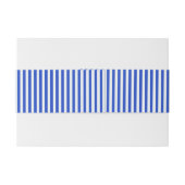 Royal Blue Combination Stripes van Shirley Taylor Uitnodigingen Wikkel (Achterkant Voorbeeld)