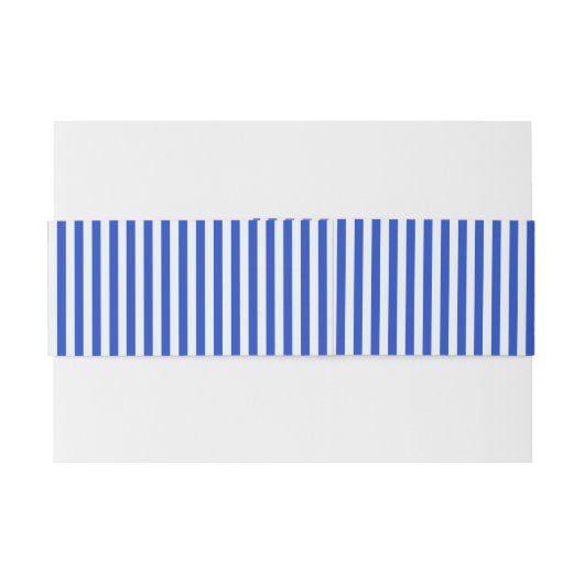 Royal Blue Combination Stripes van Shirley Taylor Uitnodigingen Wikkel (Achterkant Voorbeeld)