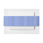 Royal Blue Combination Stripes van Shirley Taylor Uitnodigingen Wikkel (Voorkant Voorbeeld)