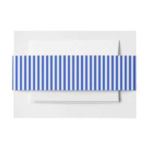Royal Blue Combination Stripes van Shirley Taylor Uitnodigingen Wikkel