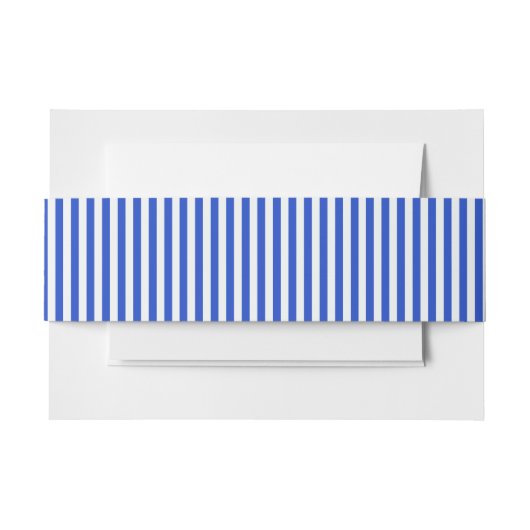Royal Blue Combination Stripes van Shirley Taylor Uitnodigingen Wikkel (Voorkant Voorbeeld)