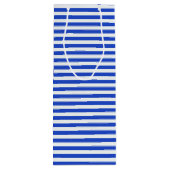 Royal Blue Combination Stripes van Shirley Taylor Wijn Cadeautas (Achterkant)