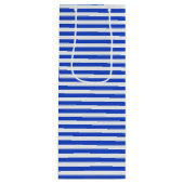 Royal Blue Combination Stripes van Shirley Taylor Wijn Cadeautas (Voorkant)