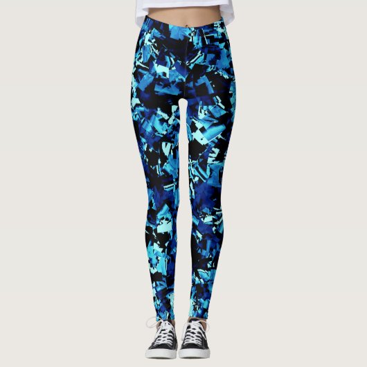 Royal Blue Craze. Leggings (Voorkant)